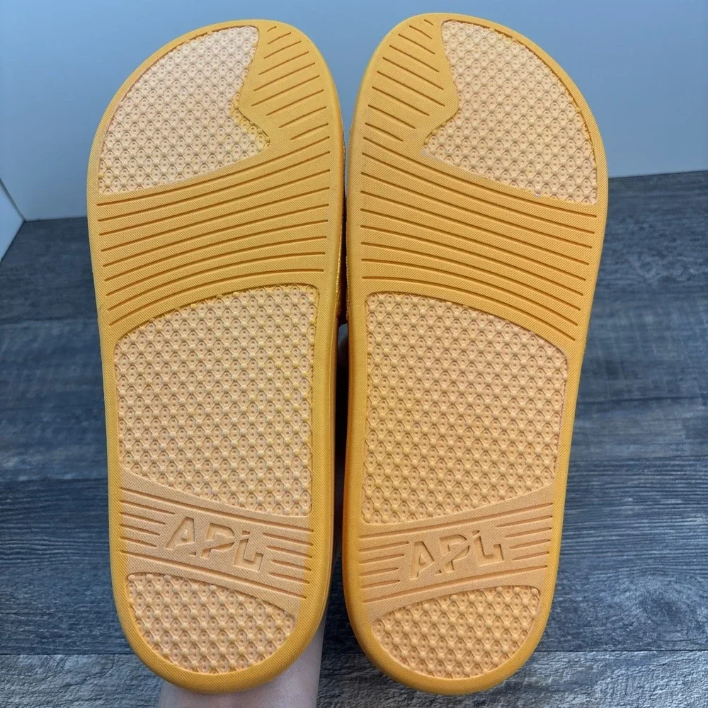 APL Slides Men's 11 BL TechLoom Mango‎ Sandals NEW Defect